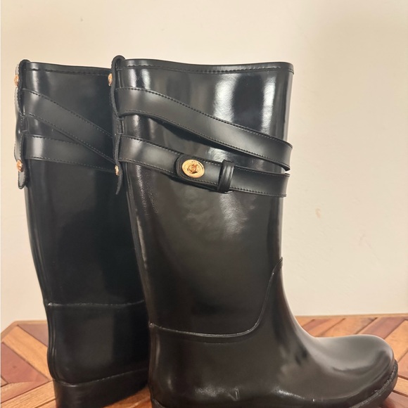Coach black rain boots - Picture 6 of 7